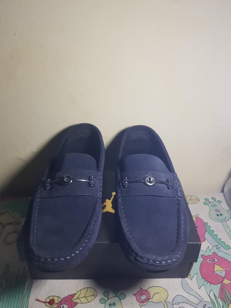 blue coach loafers