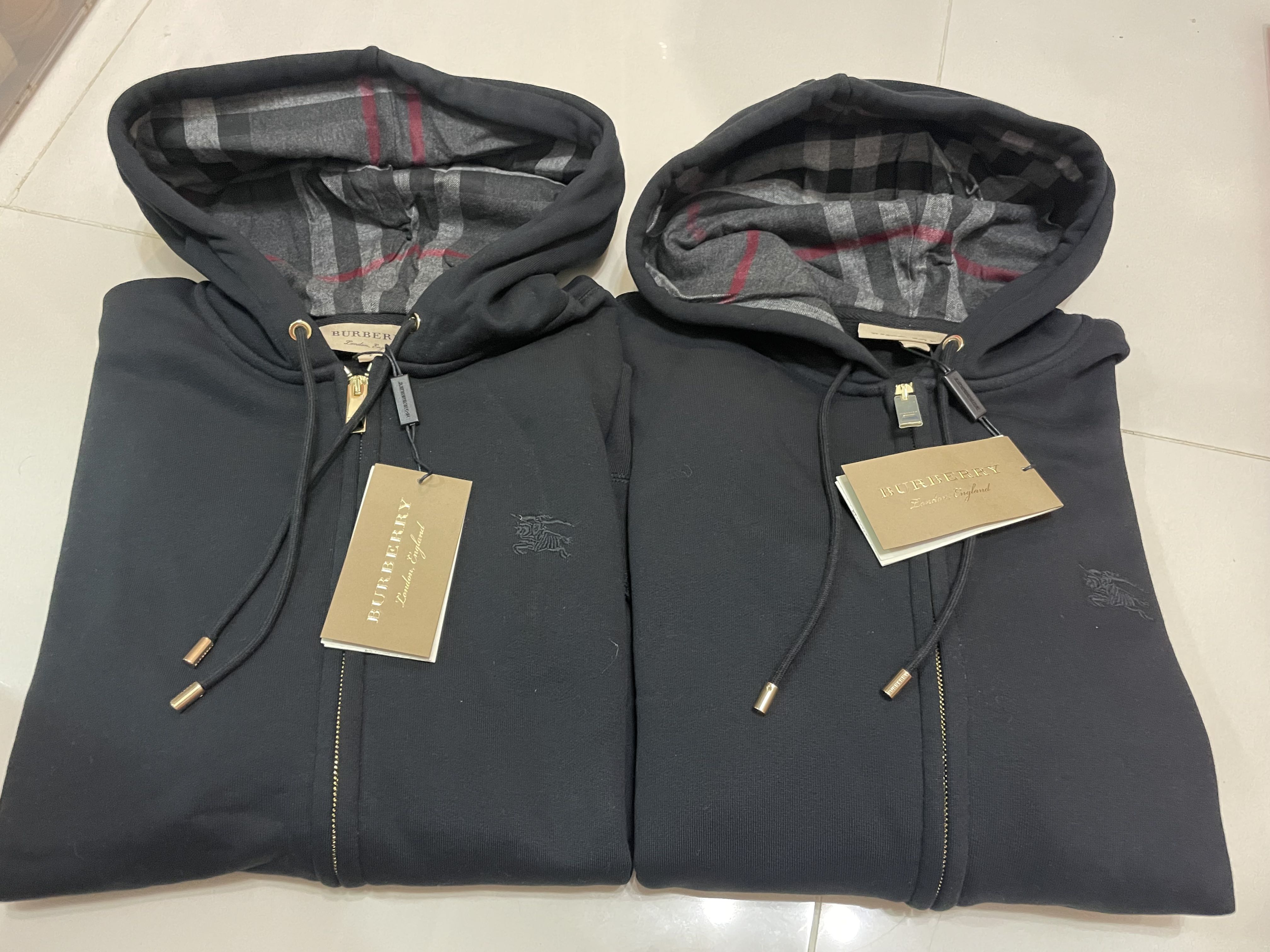 Burberry mens shop zip up hoodie