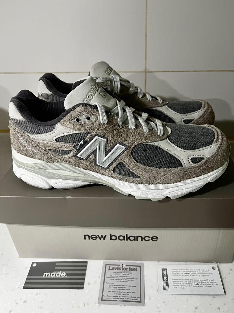 全新US 9.5 New Balance X Levi's M990LV3, 男裝, 鞋, 波鞋- Carousell