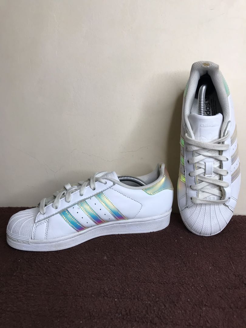womens holographic adidas superstars