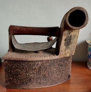 Antique German Sad Coal Iron with Chimney
