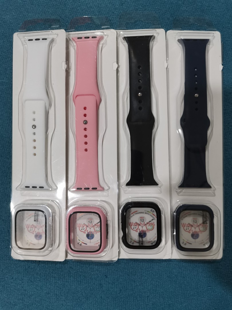 Apple Watch Band & Case Combo (41mm) + FOC screen protector, Mobile Phones & Gadgets, Wearables & Smart Watches on Carousell Apple Watch Band & Case Combo (41Mm) + Foc Screen Protector, Mobile Phones & Gadgets, Wearables & Smart Watches On Carousell