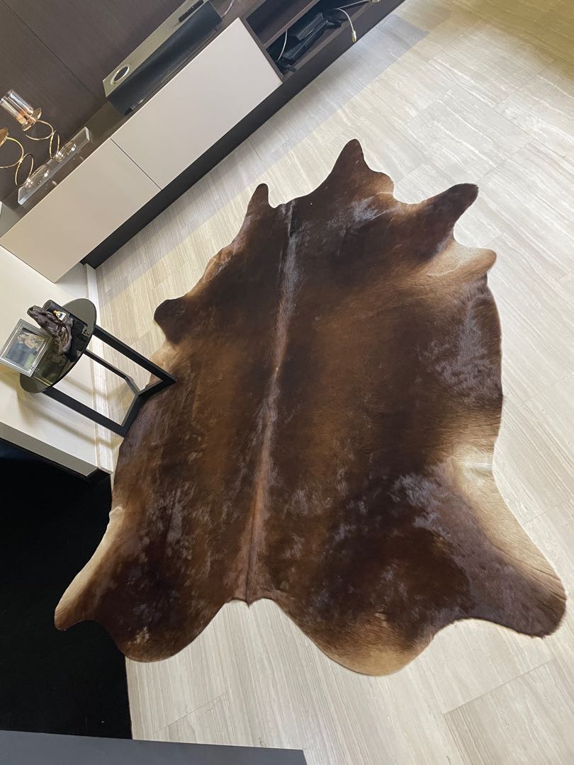 Authentic large cow hide, Furniture & Home Living, Home Decor, Carpets