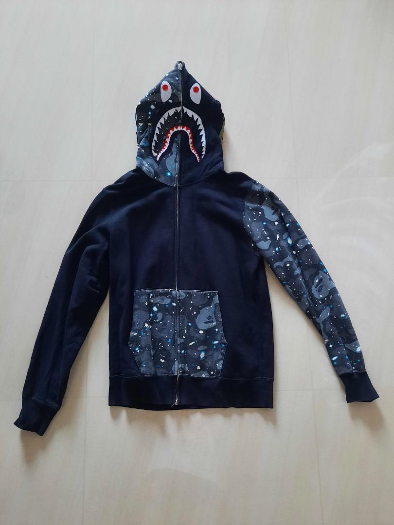 Bape shark discount hoodie galaxy