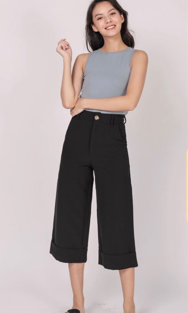 Baxter Wide Leg Pleated Pants