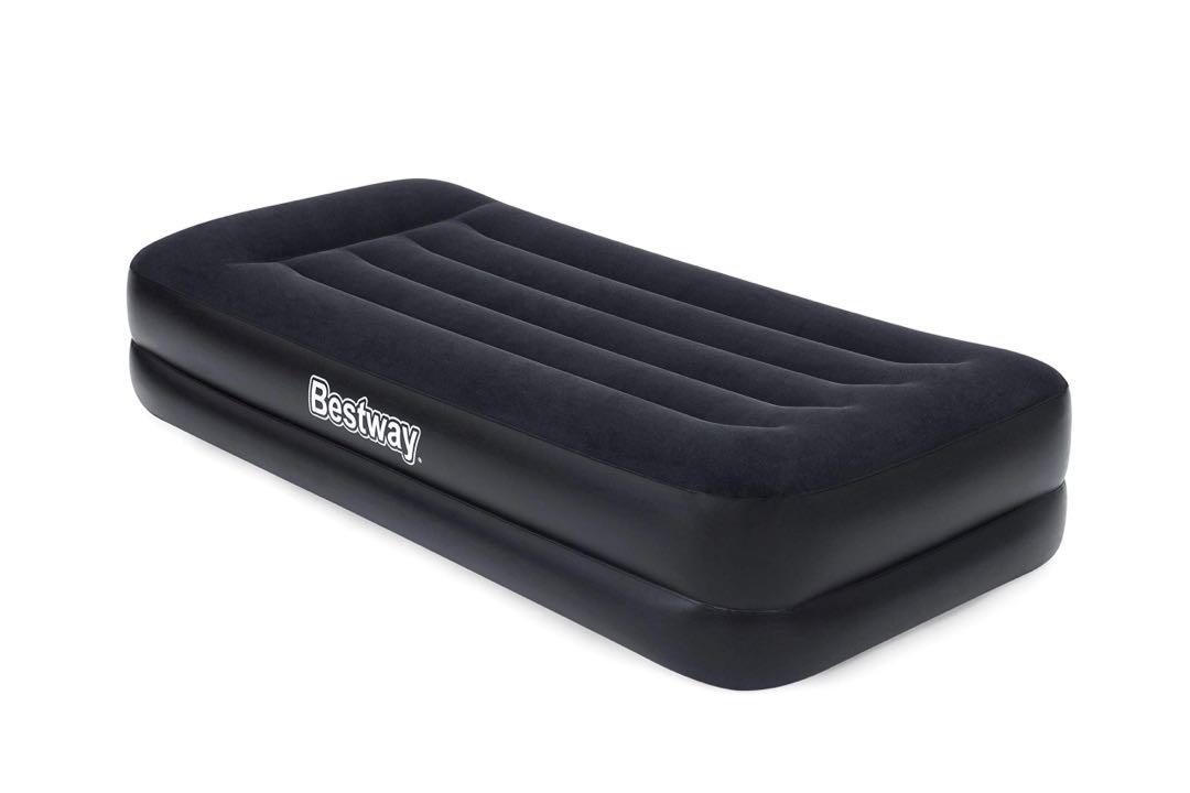 Bestway Tritech Single Airbed with Builtin AC Pump, Quick Inflation