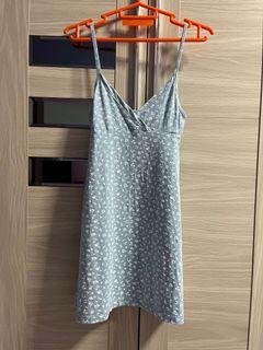 Blue floral dress