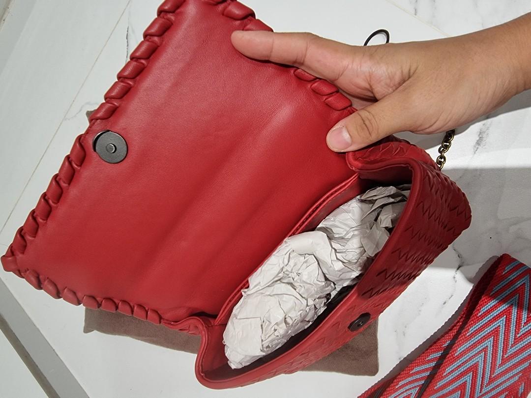 Small olimpia bag in online intrecciato nappa
