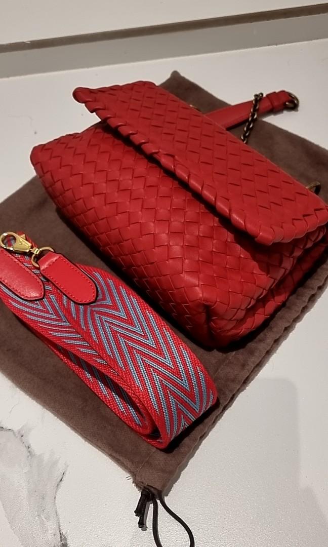 Small olimpia bag best sale in intrecciato nappa