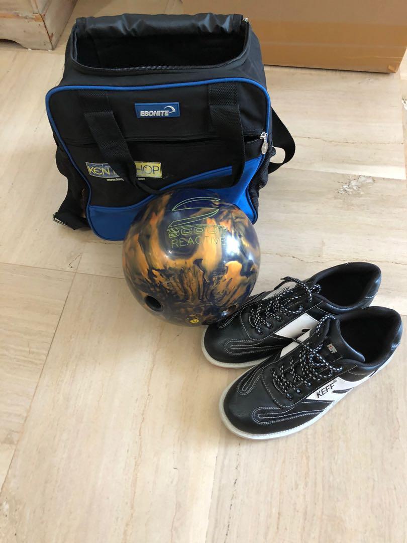 Bowling Ball, shoes and bag, Sports Equipment, Sports & Games