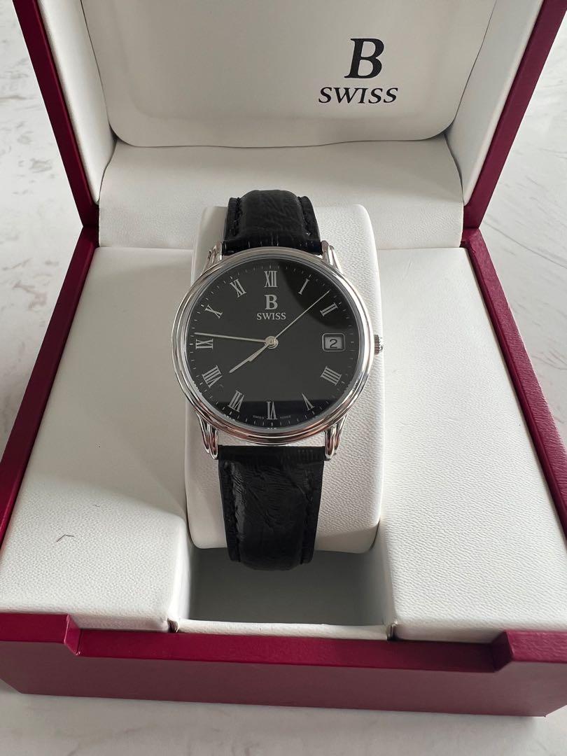 Brand new B Swiss black watch from Bucherer
