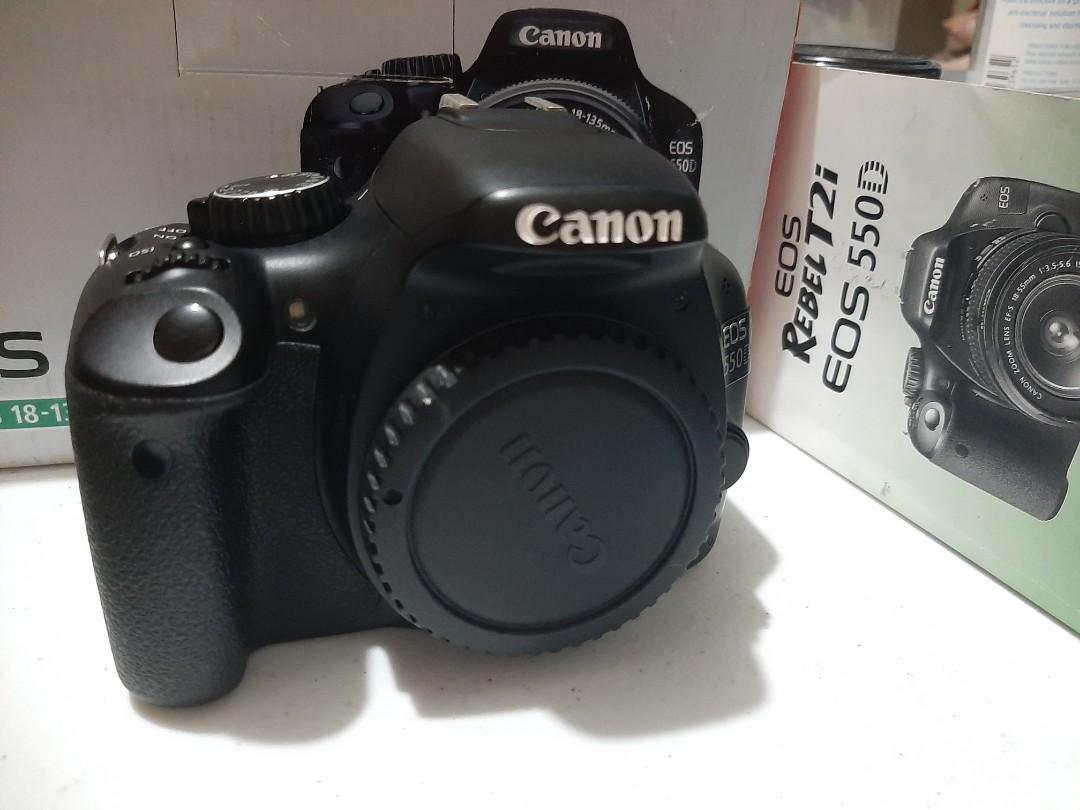 CANON EOS 550D 18-135mm (Category: Cameras) located in Manila. Submitted by lhotbalitbit (Listing ID 1150789898, Image 3). Description: 18 MP APS-C CMOS senso DIGIC 4 ISO 100-6400, H:12800 Up to 3.7fps shooting Full HD movies 7.7cm (3.0”) 3:2 Clear View LCD with 1,040k dots iFCL metering Quick Control screen Ext. Mic socket Movie crop Complete accessories like strap ( New) charger, battery and with box RFS: De-cluttering and Very rare to use. Iss