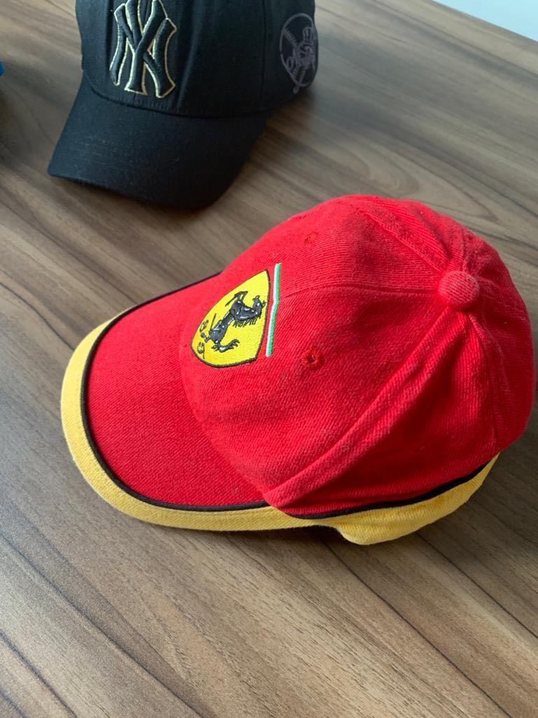 Cap (Category: Caps & Hats) located in Singapore. Submitted by joannee_ho (Listing ID 1152555151, Image 3). Description: Brand New Adidas cap:$16 Model: X17021 Size: OSFW (54-56cm) New York Yankees ’47 Gold Mettalic : $16 Size: 56-58cm Ferrari : $16 Size : 50-52cm.