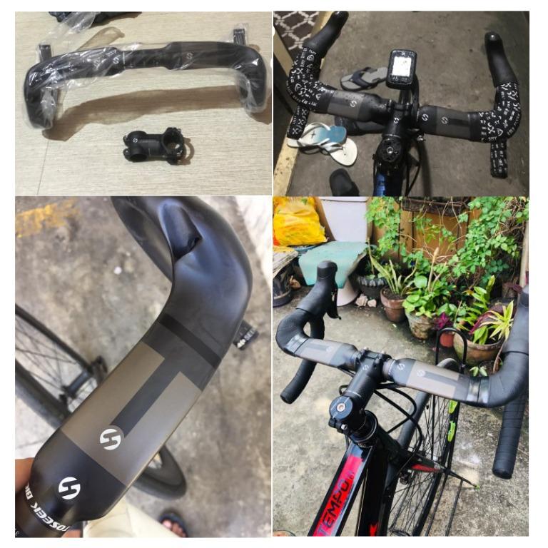 Carbon Drop bar Handlebar Aerodynamic Dropbar Integrated Inner Cable ...