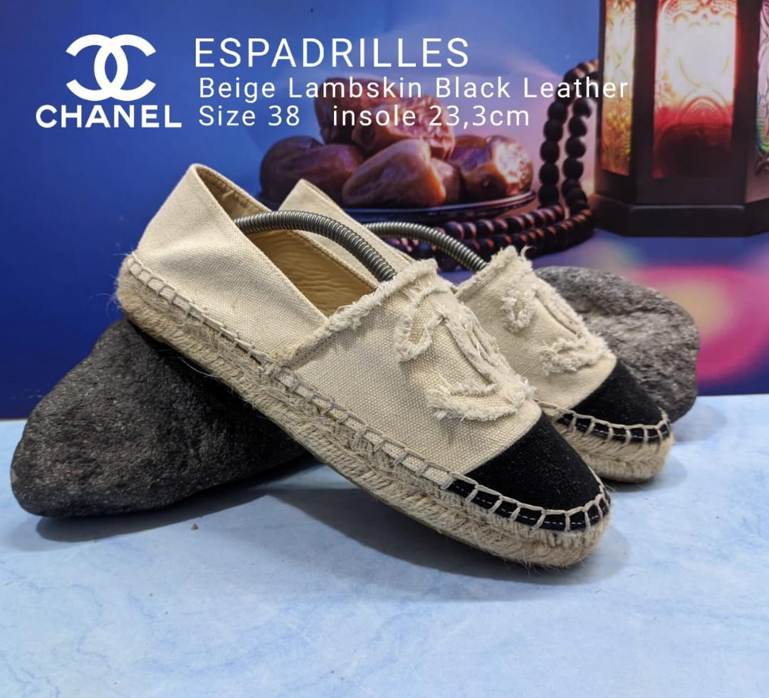 chanel espadrilles size 38