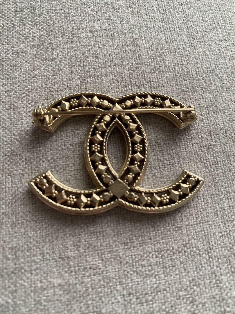 Chanel Black Stone CC Brooch Brooches  Designer Exchange  Buy Sell  Exchange