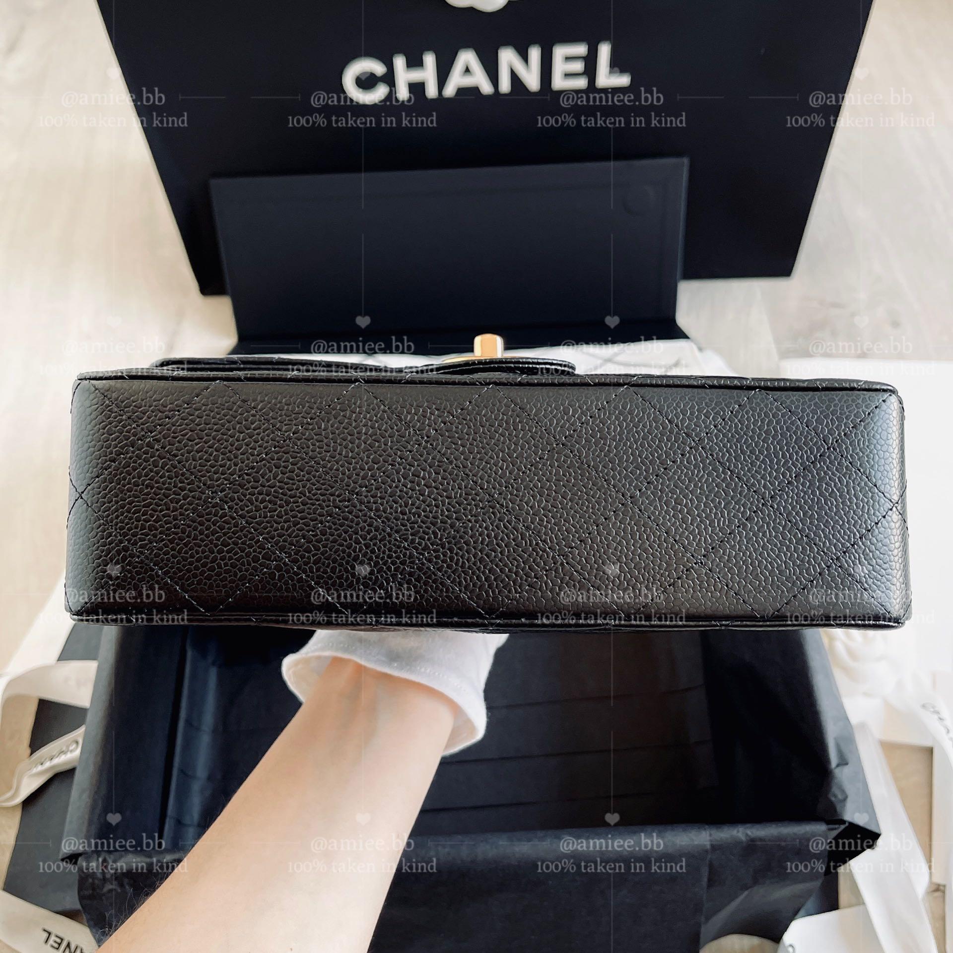 NEW 🖤 Chanel Classic Small Black Caviar 🖤 GHW Flap Bag MicroChip Receipt