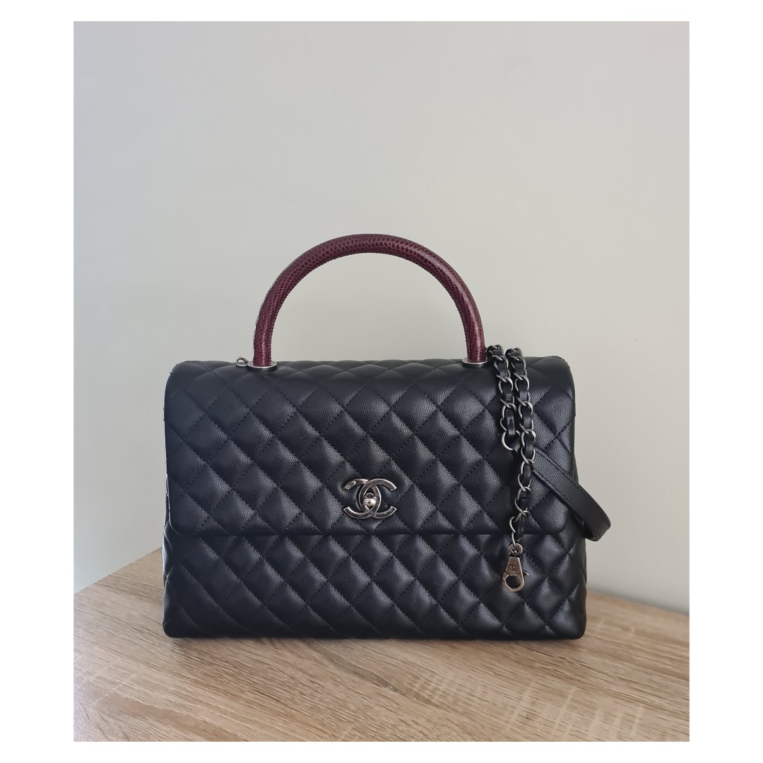 Chanel Coco Handle Large, Luxury, Bags & Wallets on Carousell