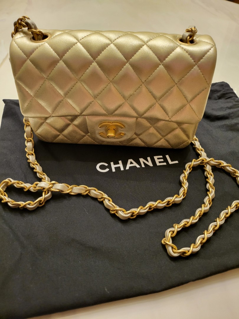 Gold chanel clearance purse