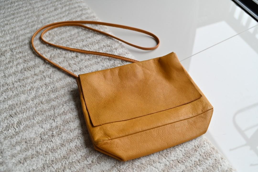 COS Ginger Yellow Leather Bag