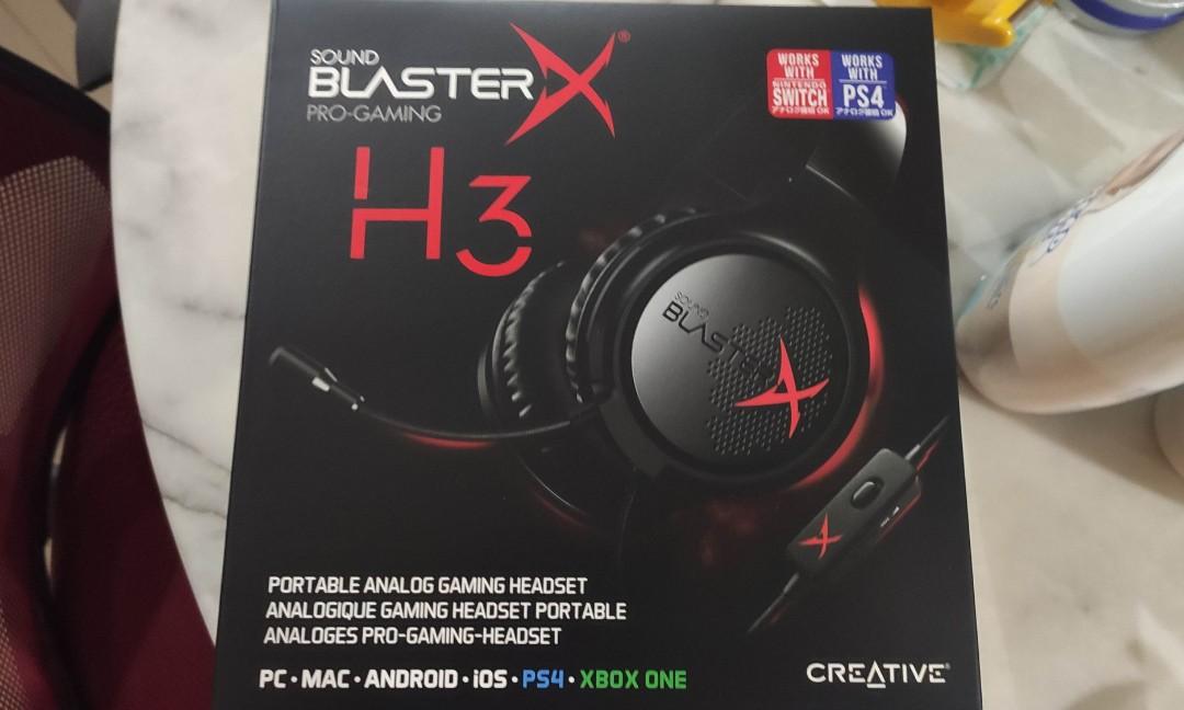 Creative gaming headset h3 soundblaster x cheap