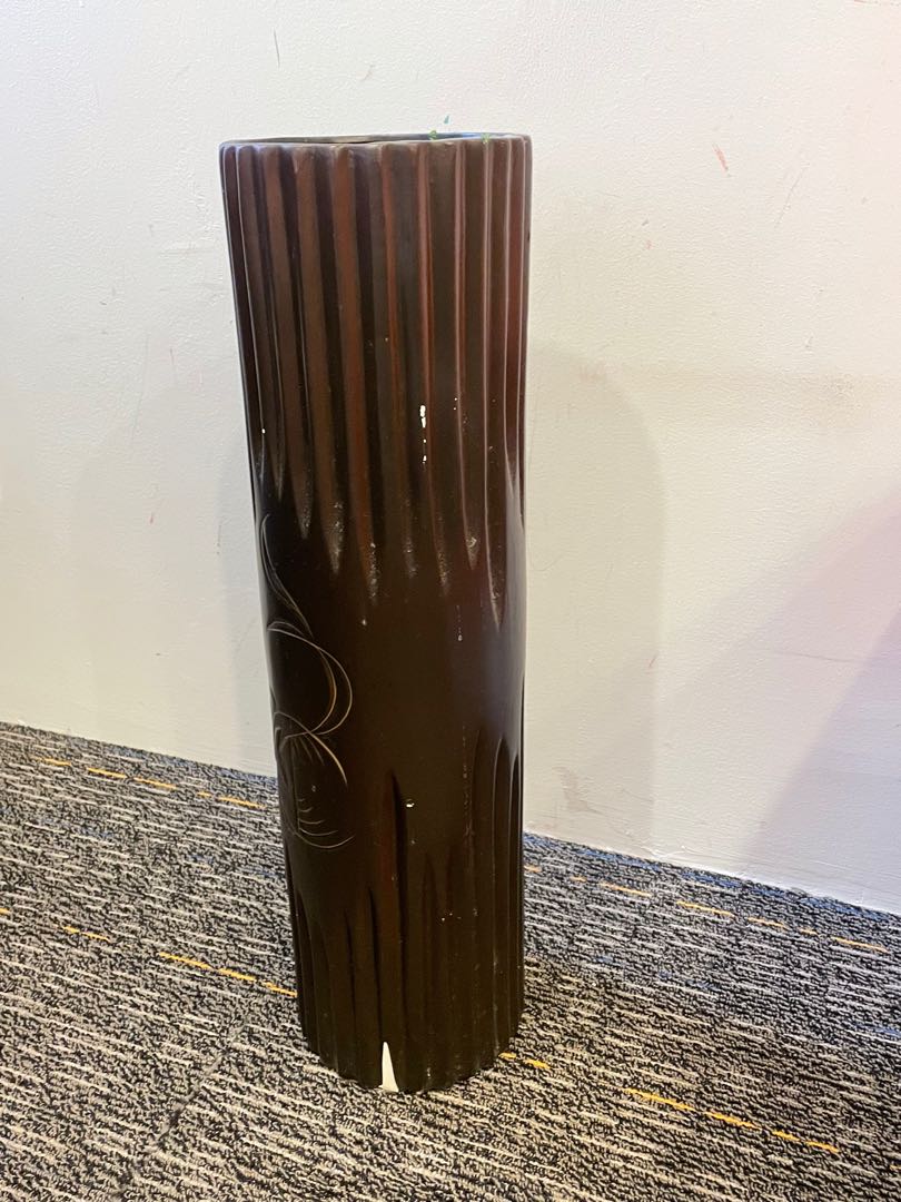 Dark Brown Floor Vase, Furniture & Home Living, Home Decor, Vases ...