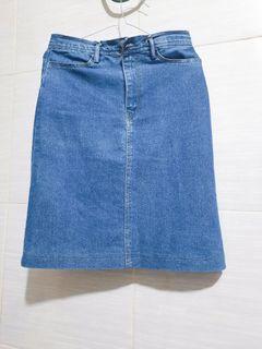 Stradivarius Denim Skirt, Fesyen Wanita 