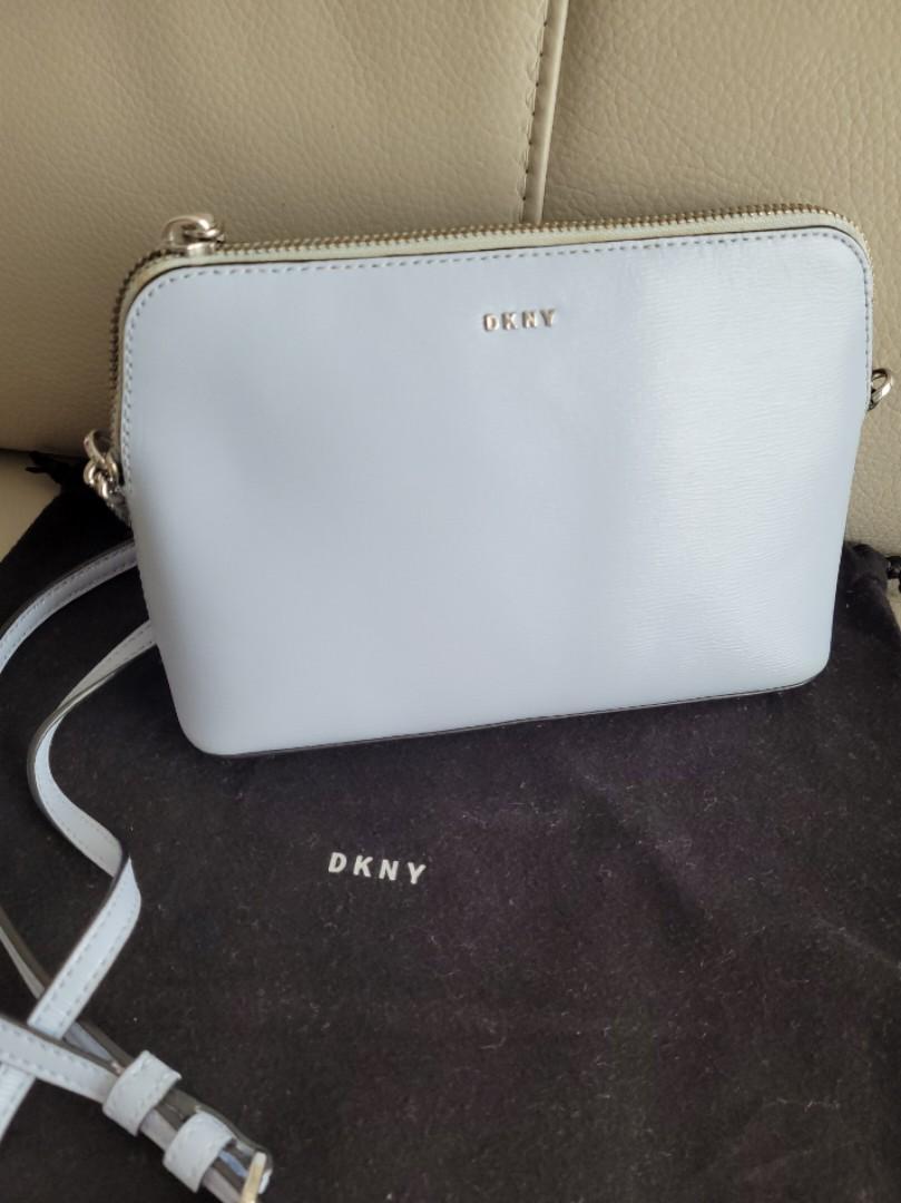 DKNY Baby blue leather sling Women s Fashion Bags Wallets Cross body Bags on Carousell