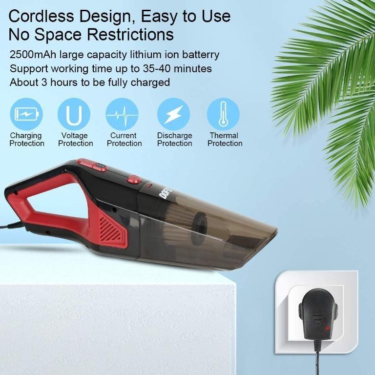 DOFLY Rechargeable Vacuum Cleaner Cordless, Upgraded 11000PA Super