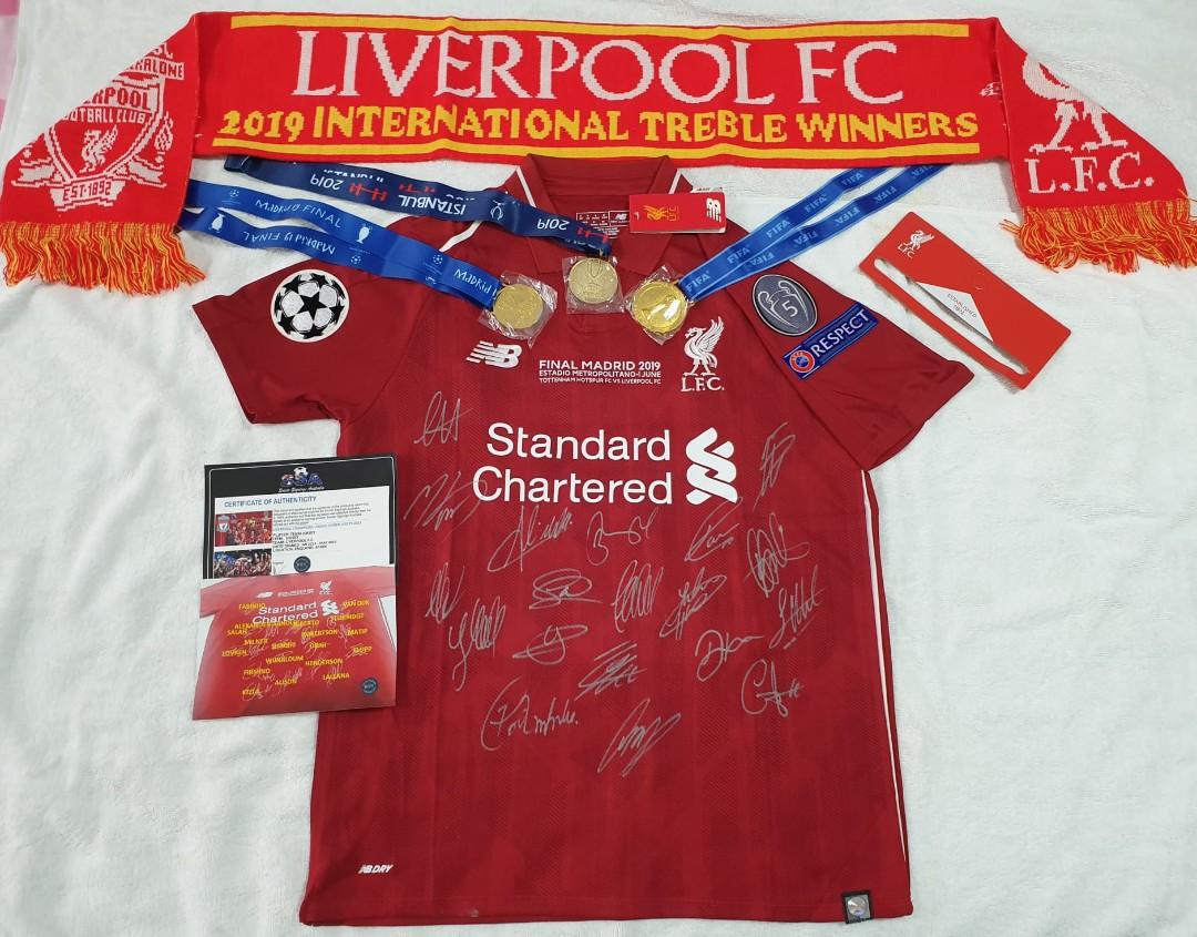 Signed liverpool shirt whole team new arrivals