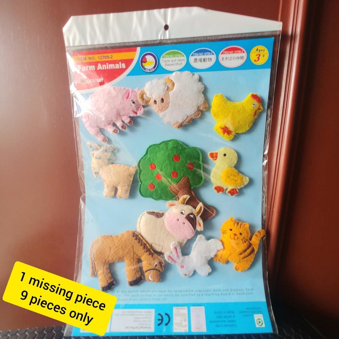 Toys　with　Board　Hobbies　Felt　and　fruit　Toys,　pack,　Story　on　Carousell　animals　Games