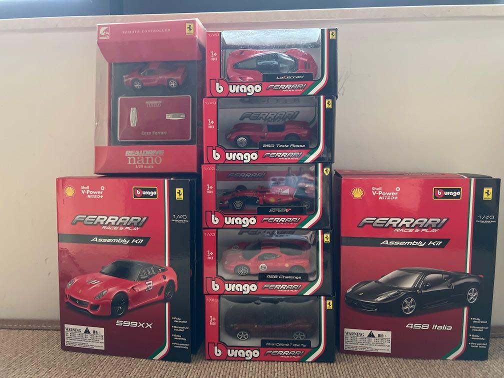 Ferrari Shell Toy Cars Figures Assembly Kit車仔鐵車迷你組合 興趣及遊戲 玩具 遊戲類on Carousell