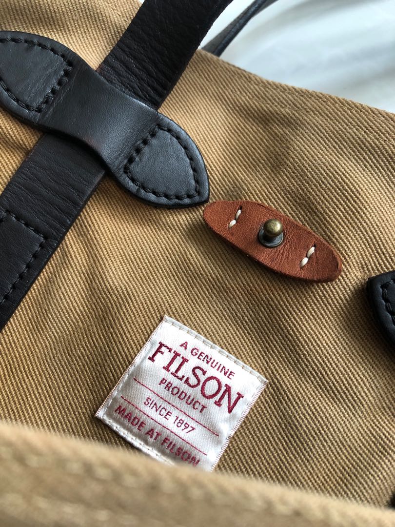 Filson Tote Bag - Customised with latch, Women's Fashion, Bags ...