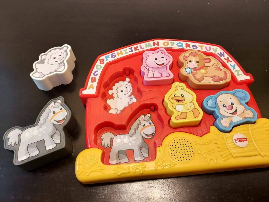 Fisher-Price Laugh & Learn Farm Animal Puzzle Shape Sorting Baby