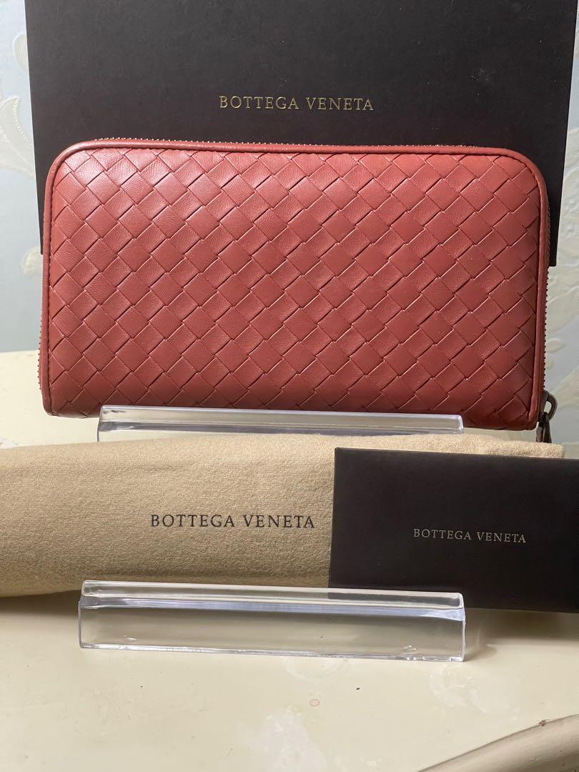 Authentic Bottega Veneta Zip Around Long Wallet, Luxury, Bags 
