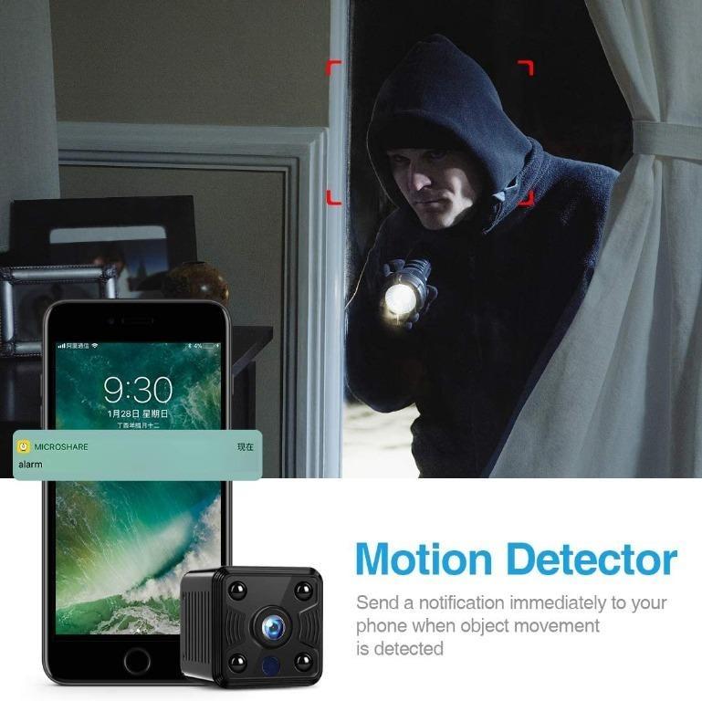 FREDI HD 1080P WiFi Camera Video Camera Hidden Mini Wireless