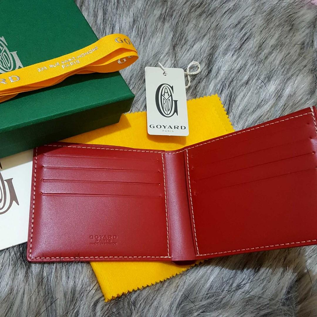 Goyard Portefeuille Victoire 8 Red Bifold Wallet, Luxury, Bags & Wallets on  Carousell
