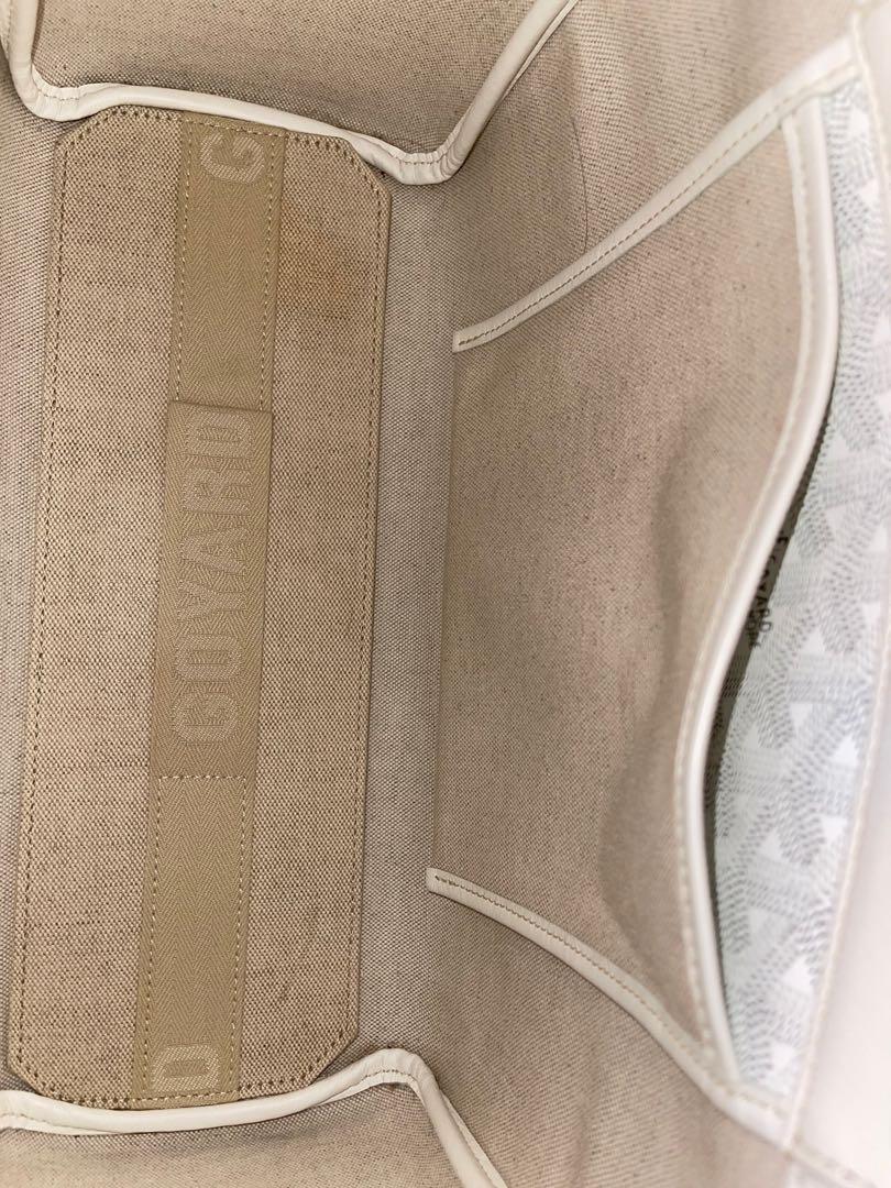 Goyard Rouette pm Blanc fullset , receipt, Luxury, Bags & Wallets