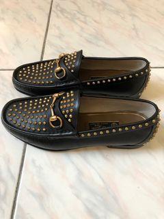 Gucci 經典複刻1953系列 鉚釘樂福鞋 UK6.5