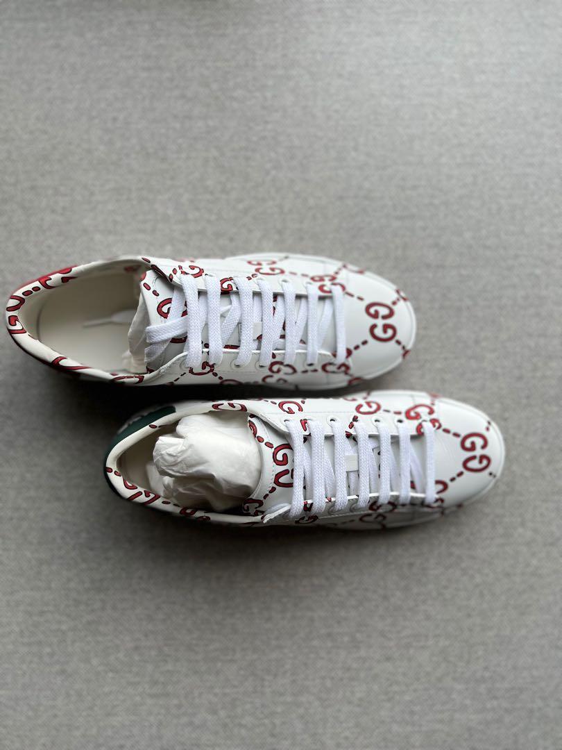 Ace sneaker with gg print replica online
