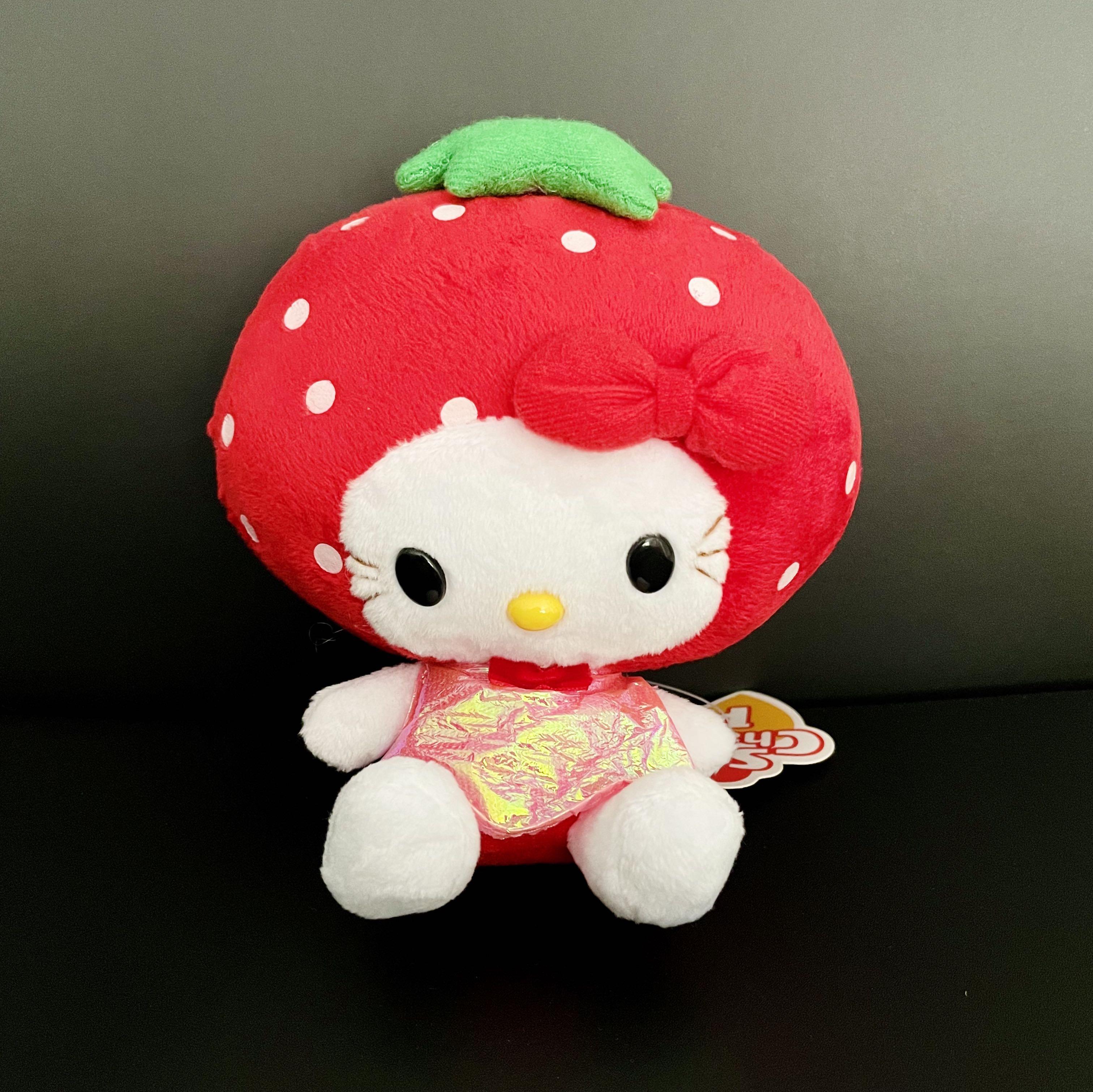 Hello Kitty Strawberry Outfit Plush (14cm)