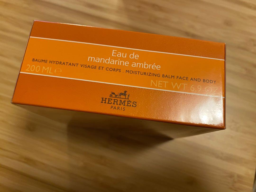 全新Hermes body lotion Eau de mandarine ambree, 美容＆個人護理, 沐浴＆身體護理, 沐浴及身體護理