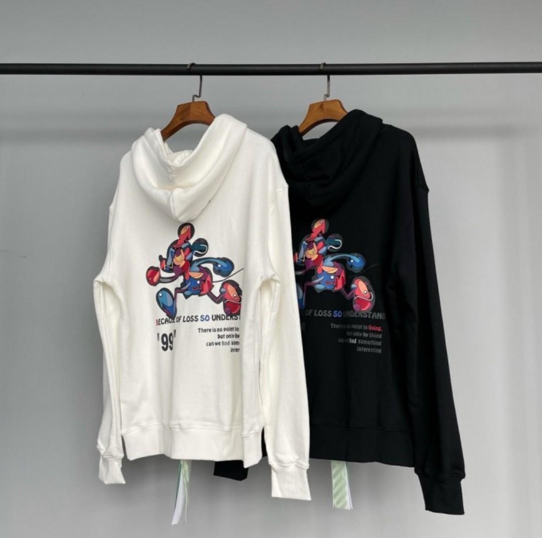 off white hoodie mickey mouse