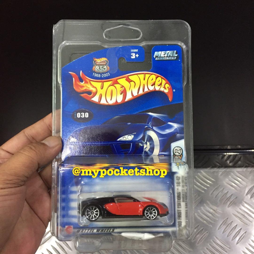 Hot wheels bugatti cheap veyron red and black