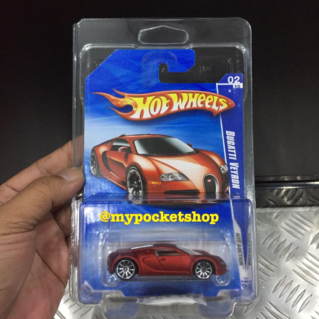 RESERVED Hot Wheels BUGATTI VEYRON Satin Red 2010 Hotwheels