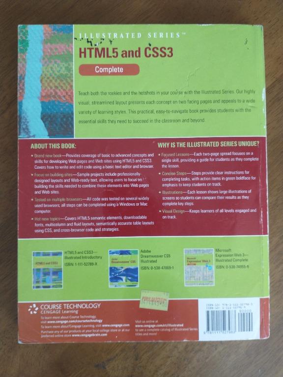 HTML5 and CSS3, Illustrated Complete 1st Edition (Sasha Vodnik ...
