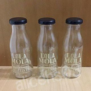 【HW-O165】英文字 玻璃瓶  水果酒瓶 飲料 花瓶  空瓶 250ml
