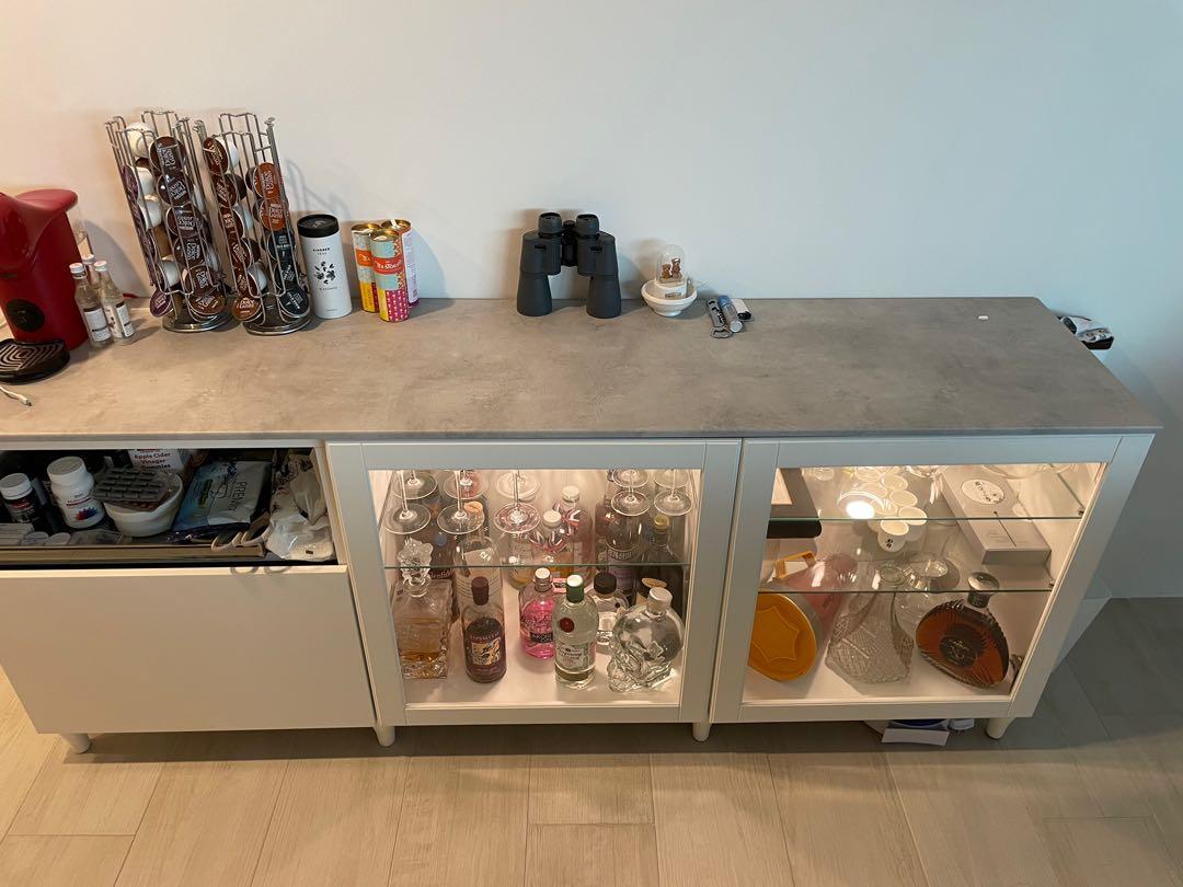 IKEA Besta buffet side table/ Furniture & Home Living