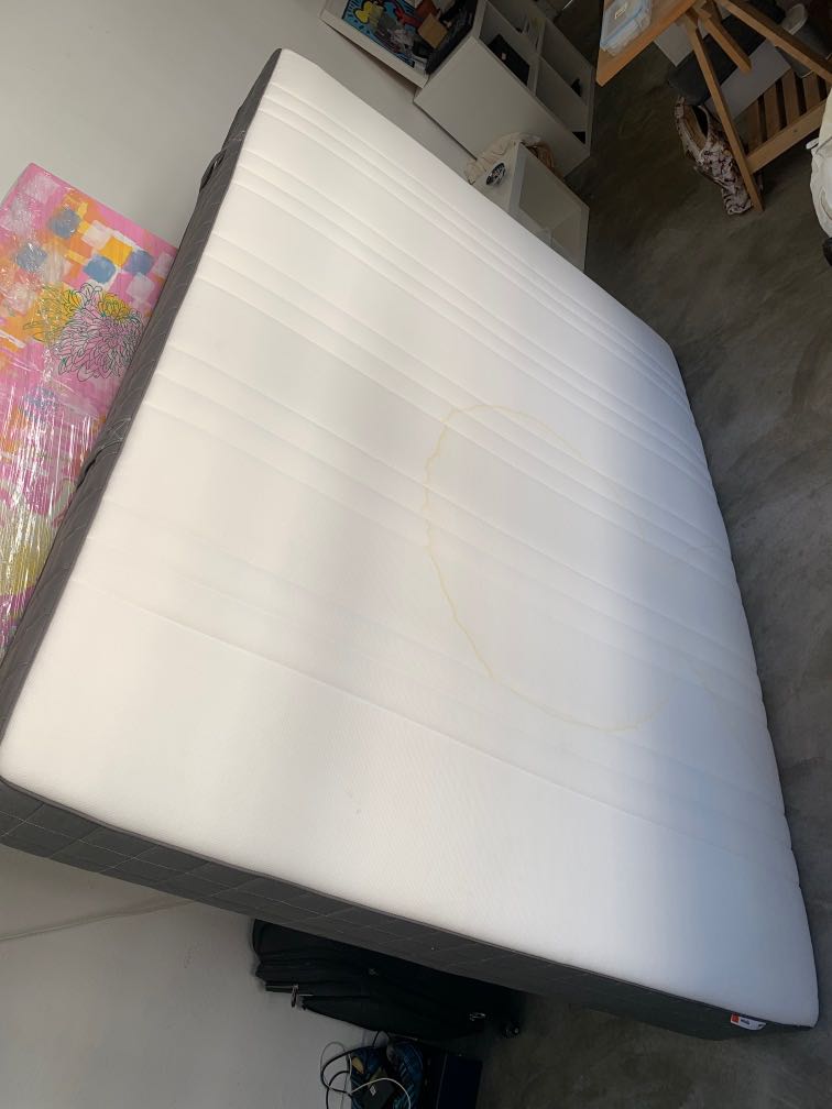 IKEA HOVAG QUEEN MATTRESS, Furniture & Home Living, Furniture, Bed