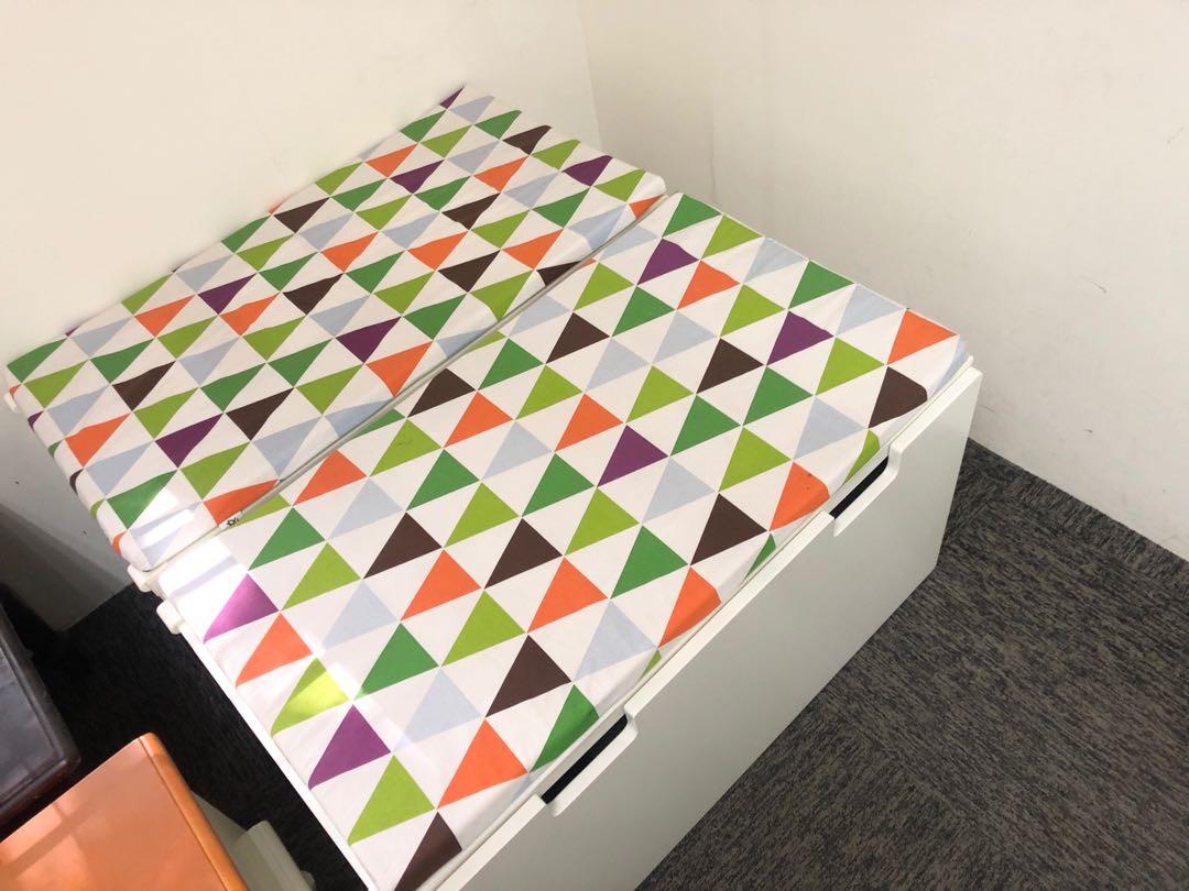 Ikea STUVA bench drawer WITH cushion padding, Furniture & Home Living, Furniture, Shelves